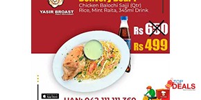 Yasir Broast Delivery Deal 1 For Rs.499 