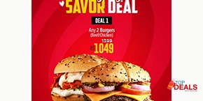 HOB - House Of Burgers Mighty Savor Deal 1 For Rs.1049 