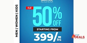 Barcode Garments Flat 50% off 