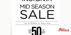 Insignia Mid Summer Sale! Upto 50% off 