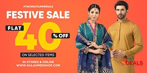 Gul Ahmed Ideas Festive Sale! Flat 40% off 