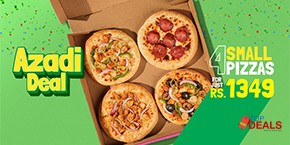 Broadway Pizza Azadi Special Deal For Rs.1349 