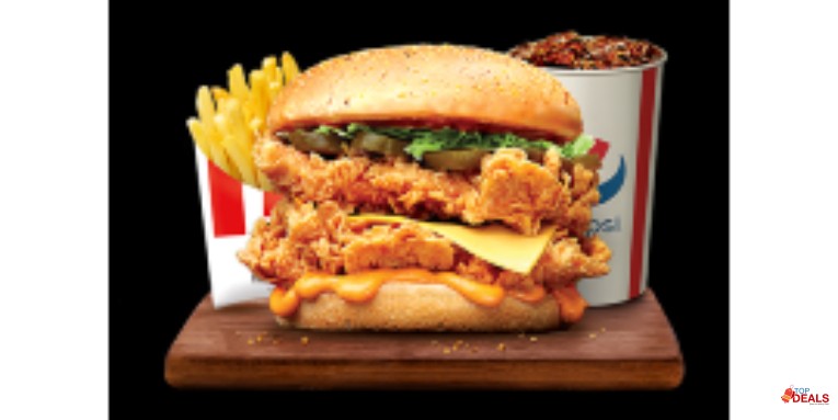 KFC Zinger Stacker Combo For Rs.850/- 