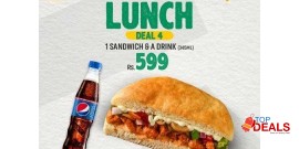 Caesar's Pizza Lunch Deal 4 For Rs.599/- 
