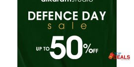 Alkaram Studio Defence Day Sale Get UP TO 50% OFF 