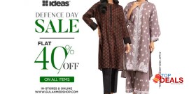 Gul Ahmed Ideas Defense Day Sale! Enjoy a FLAT 40% OFF 