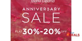 Taana Baana Anniversary Sale FLAT 30% - 20% OFF 