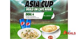Cafe Bogie Asia Cup Deal 4 For Rs.1200/- 