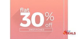 Nishat Linen FLAT 30% off on Unstitched 