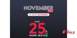 ChenOne November Fest FLAT 25% OFF on Home Textile 